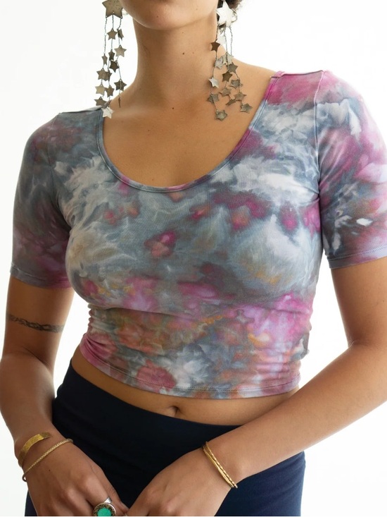 Of Earth & Salt Tops - Of Earth & Salt Ocean Jasper Crop Top